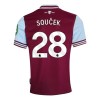 Goedkope West Ham United Soucek 28 Thuisshirt 2024-25 Goedkope West Ham United Soucek 28 Thuisshirt 2024-25